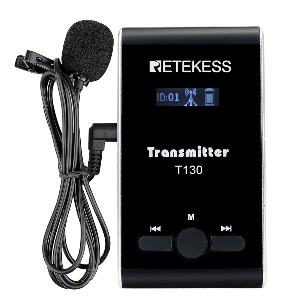 Retekess T130 Iglesias Traducción Sistemas Guía Turística Transmisor 