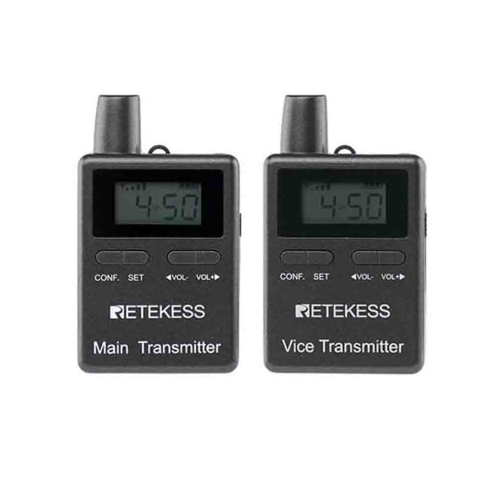 Retekess TT105 Wireless Tour Guide Transmisor Principal Vice Transmisor