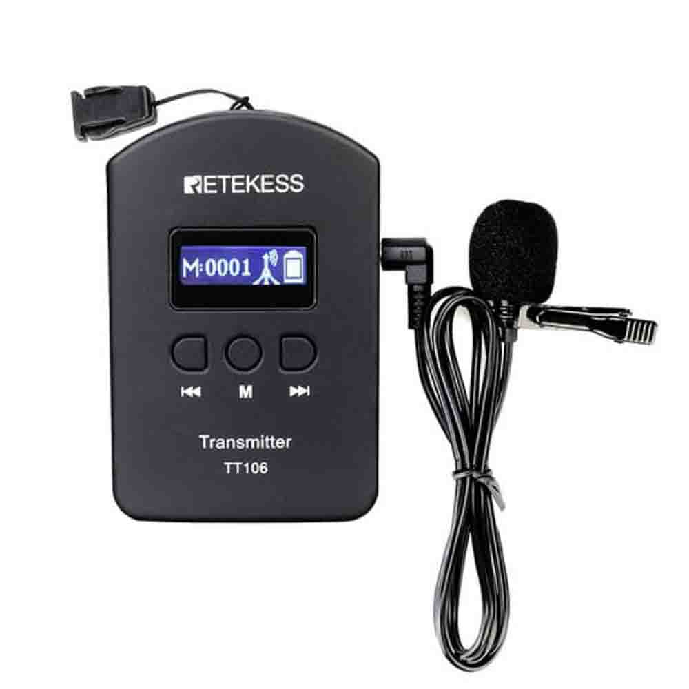 Retekess TT106 Transmisor Sistema Guía Turístico