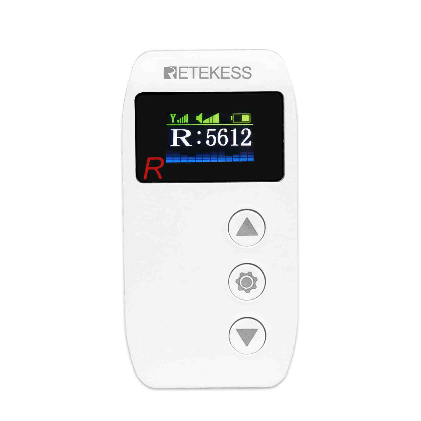 Retekess TT110 Receptor Guía Turístico 2.4G, Silenciar Con Un Clic