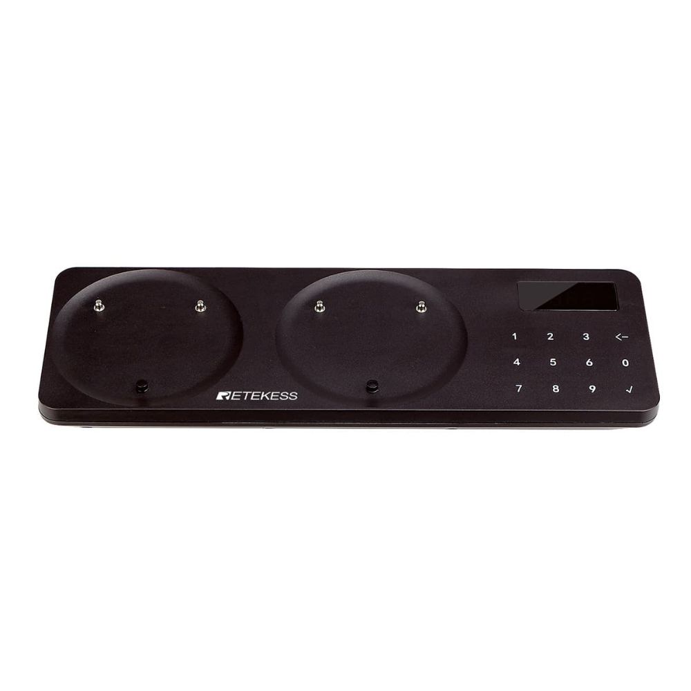 Retekess TD163 Transmisor Teclado Base De Carga Para Sistema De Buscapersonas Inalámbrico 20 Coaster Restaurant Buzzer