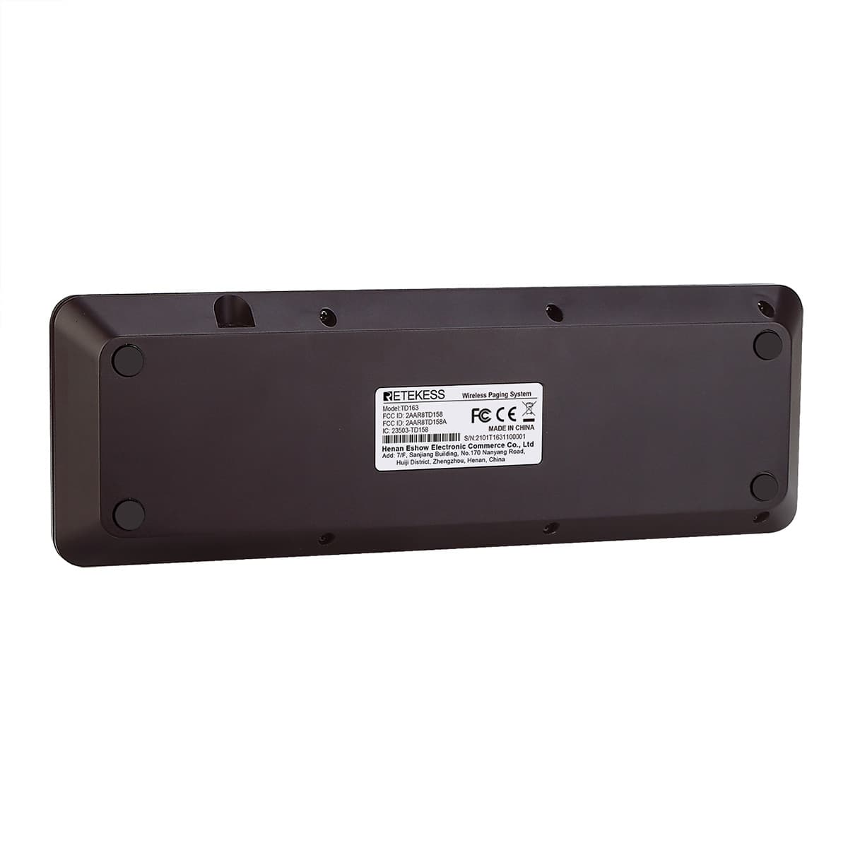 Retekess TD163 Transmisor Teclado Base De Carga Para Sistema De Buscapersonas Inalámbrico 20 Coaster Restaurant Buzzer