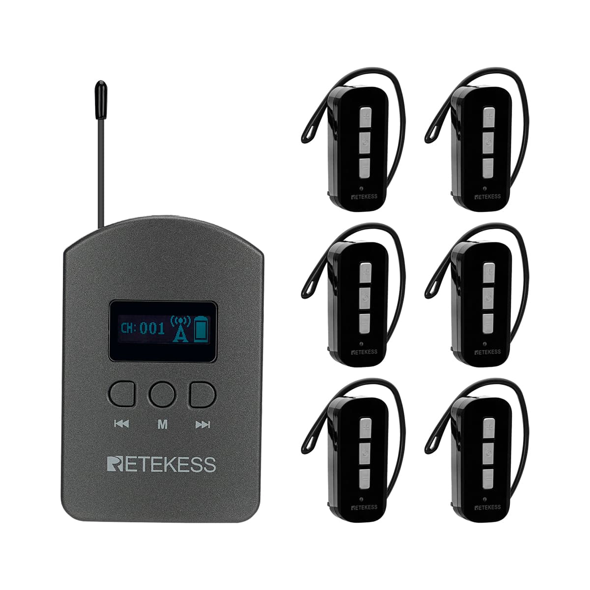 Retekess TT112 TT111 Sistema de Audio Inalámbrico para Viaje  para Visitas Guiadas