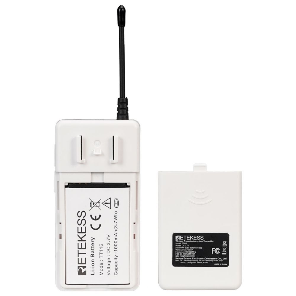 Retekess TT116 Sistema de Guía de Audio Inalámbrico con Batería Reemplazable