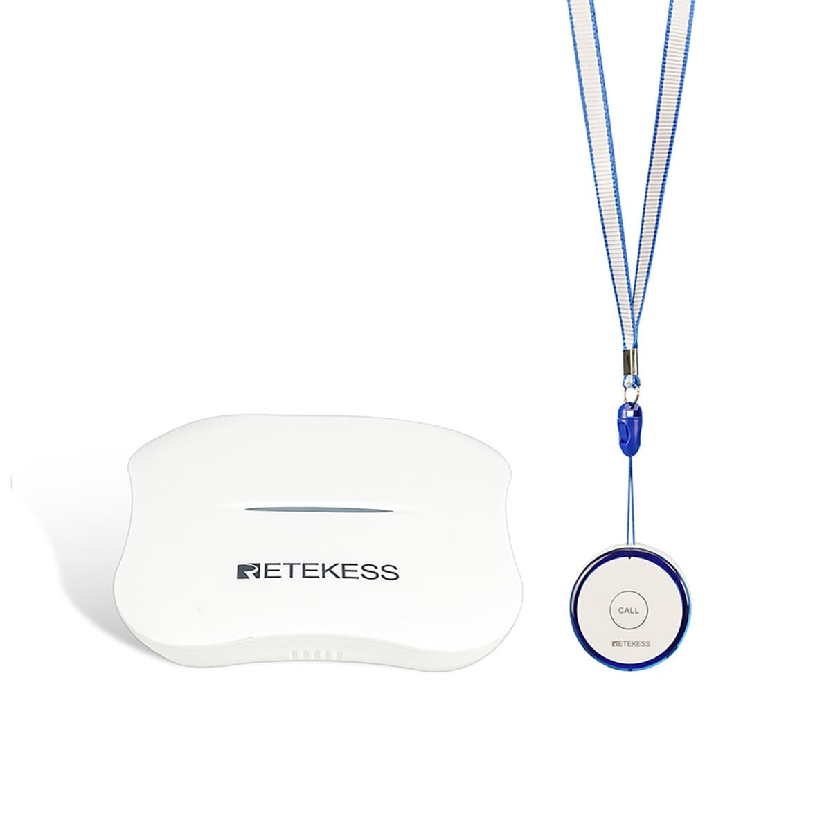 Botón de llamada de emergencia inteligente WiFi Retekess TH013 con TH011 Sistema de buscapersonas para cuidadores con transmisor de alerta para personas mayores discapacitadas