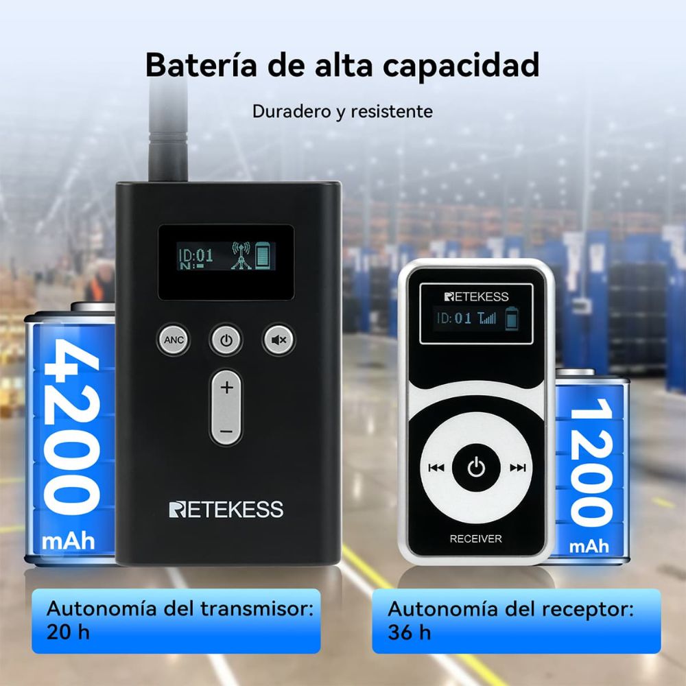 T130P TT034 Sistema de Guía Turístico Inalámbrico Presentación de la Fábrica Sobre Soluciones de Reducción de Ruido
