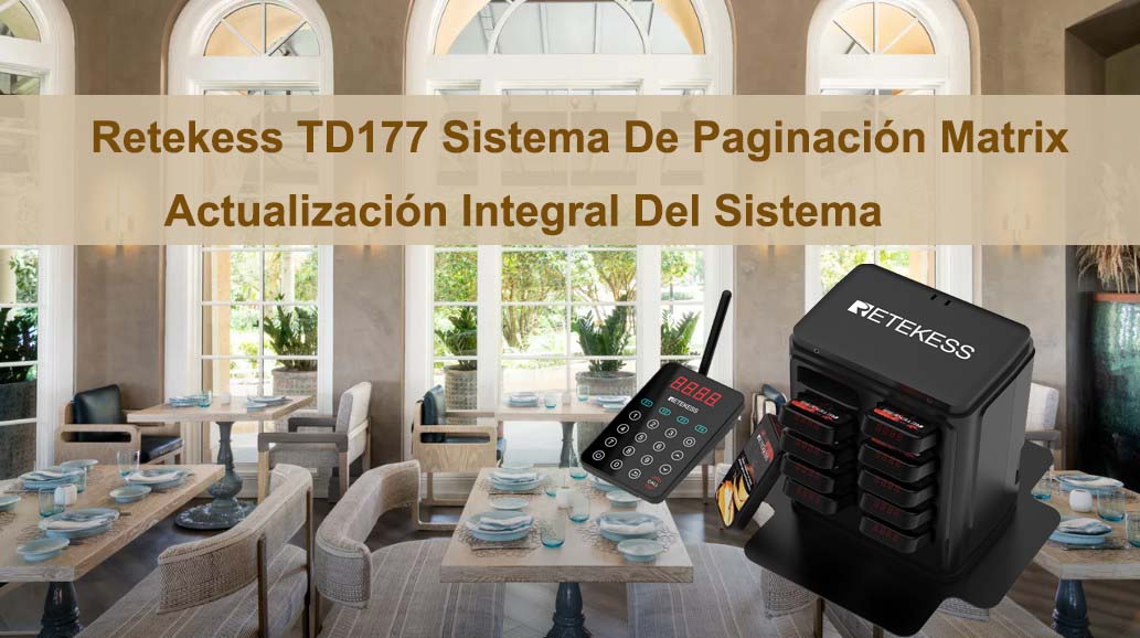 Retekess TD177 Sistema De Paginación Matrix, Actualización Integral Del Sistema