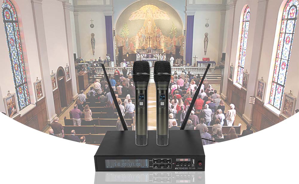 ¿Qué tipo de Sistemas Inalámbricos con Micrófono de Mano es Mejor para las Iglesias?