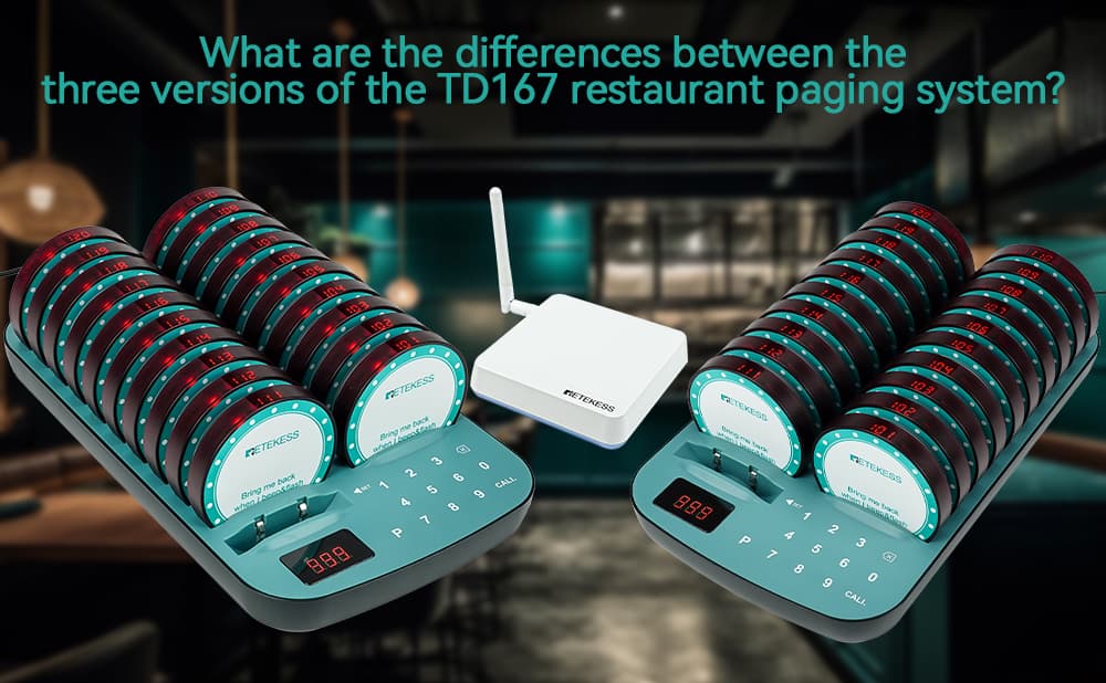 ¿Cuáles son las diferencias entre las tres versiones del sistema de localización de restaurantes TD167?