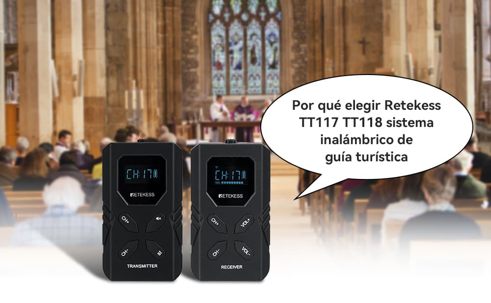 Por Qué Elegir Retekess TT117 TT118 Sistema Inalámbrico de Guía Turística