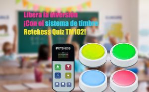 Desata la diversión con el sistema de timbre Retekess Quiz TM102 doloremque