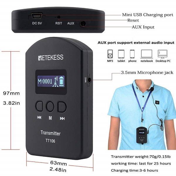 Retekess-TT106-wireless-guide-system