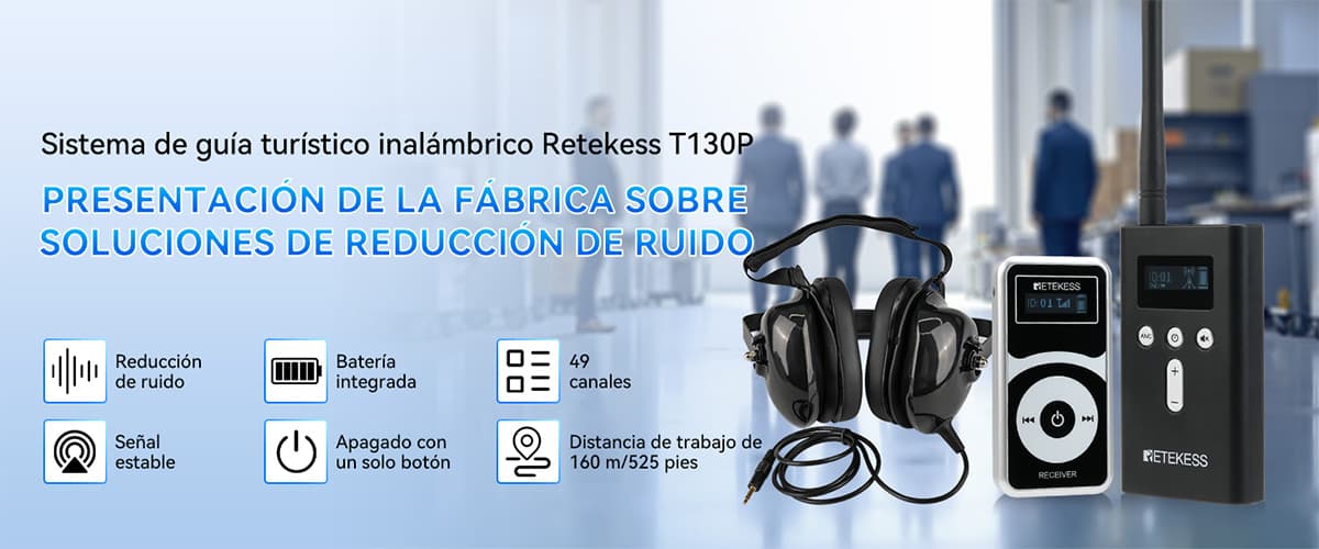 T130P-TT034-Auriculares-para-Visitas-a-Fábrica-con-Doble-Reducción- de-Ruido-Especialmente-Diseñados-para-Fábricas-RETEKESS