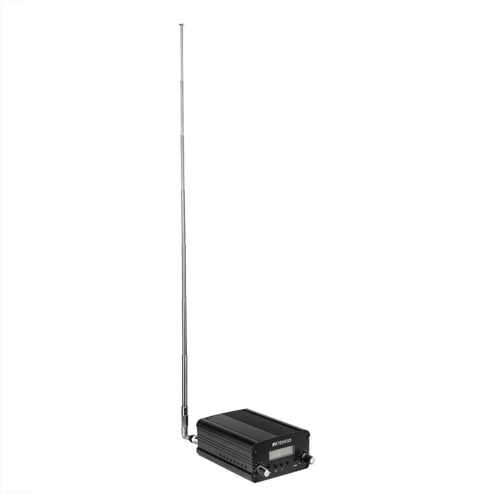 Retekess TR 509 FM Transmisor Compatible Entrada AUX MIC V112 FM AM Radio Portáti Recargable Batería