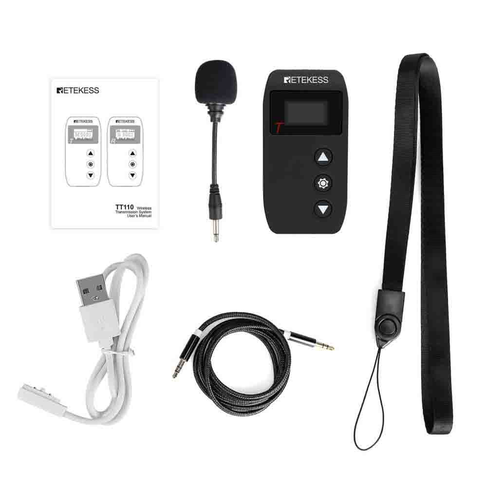 Retekess TT110 2.4G Guía Turística Transmisor