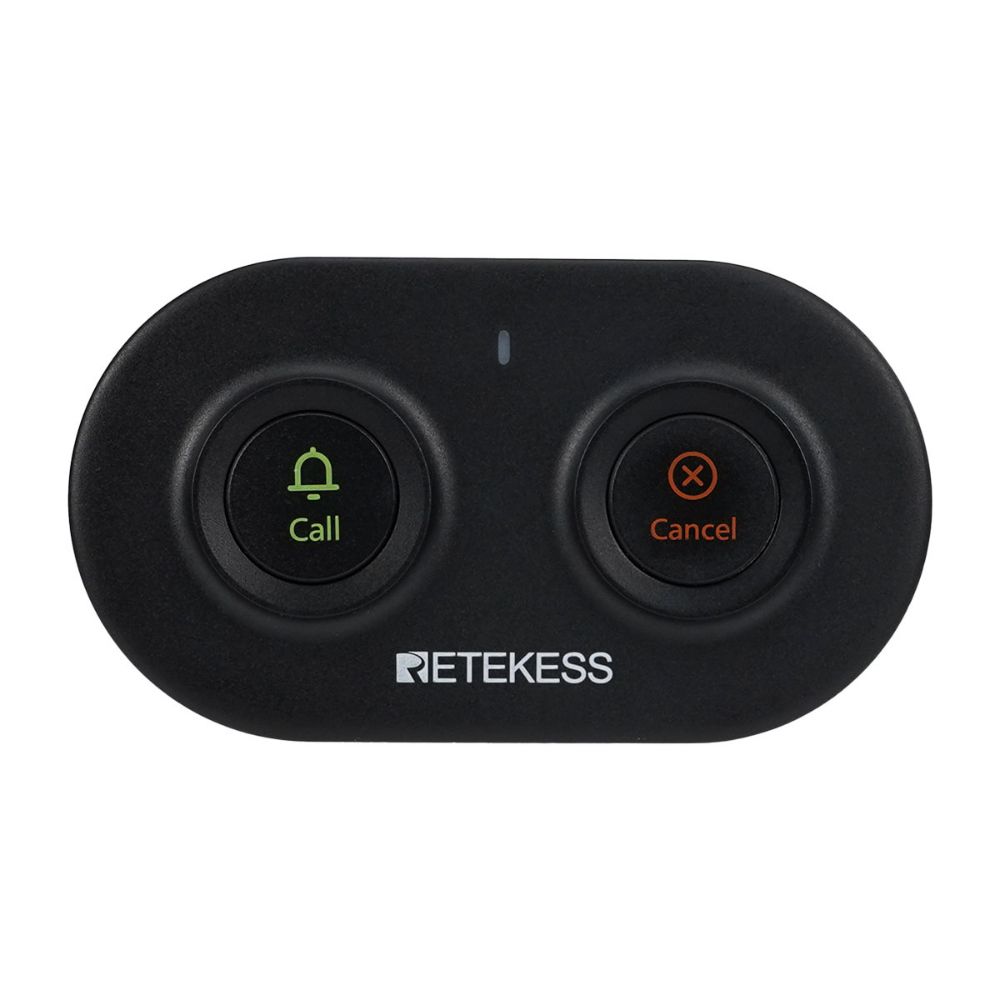 Retekess TD036 Botones de llamada de servicio Sistemas de botones de pánico inalámbricos para clínica, restaurante, bar