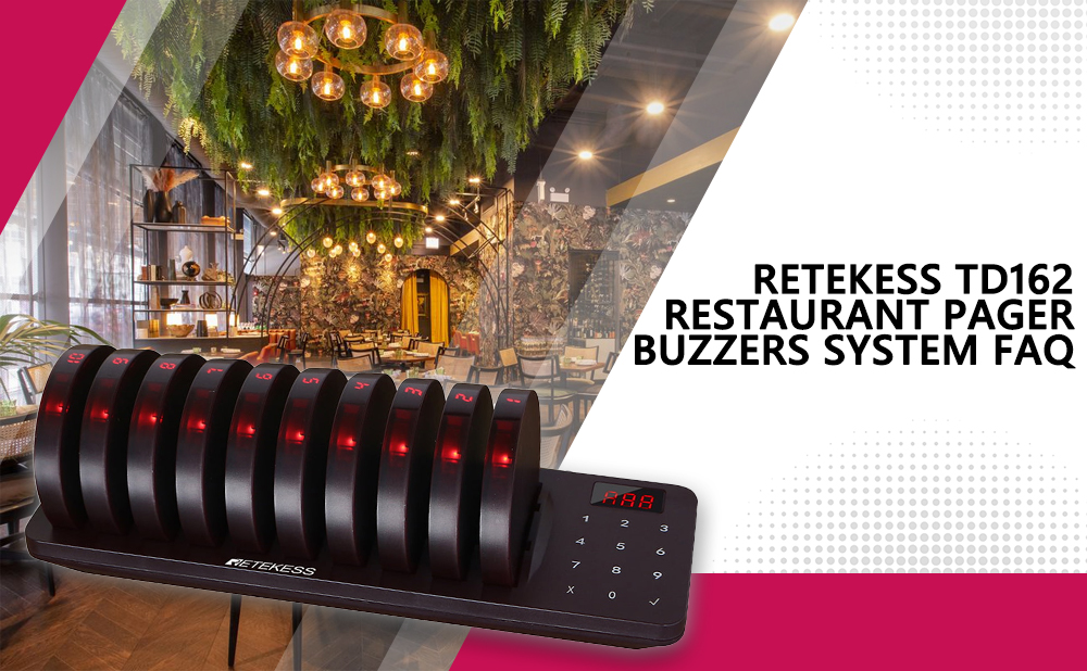Preguntas frecuentes sobre el sistema de zumbadores buscapersonas para restaurantes RetekessTD162